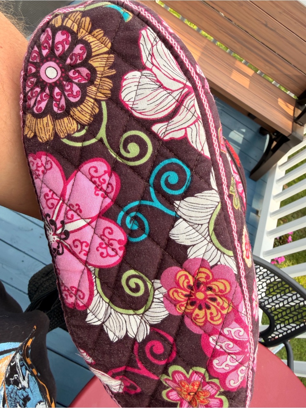 Vera Bradley Quilted Floral Tote Bag - Pink Multi - Picture 5 of 5